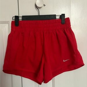 Nike Women's Vibrant Red Athletic Shorts